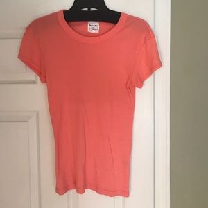 Michael Stars for Anthropologie coral top o/s